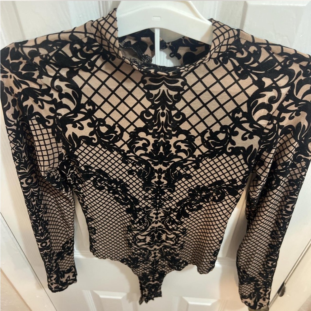 Baroque Print
Mock bodysuit